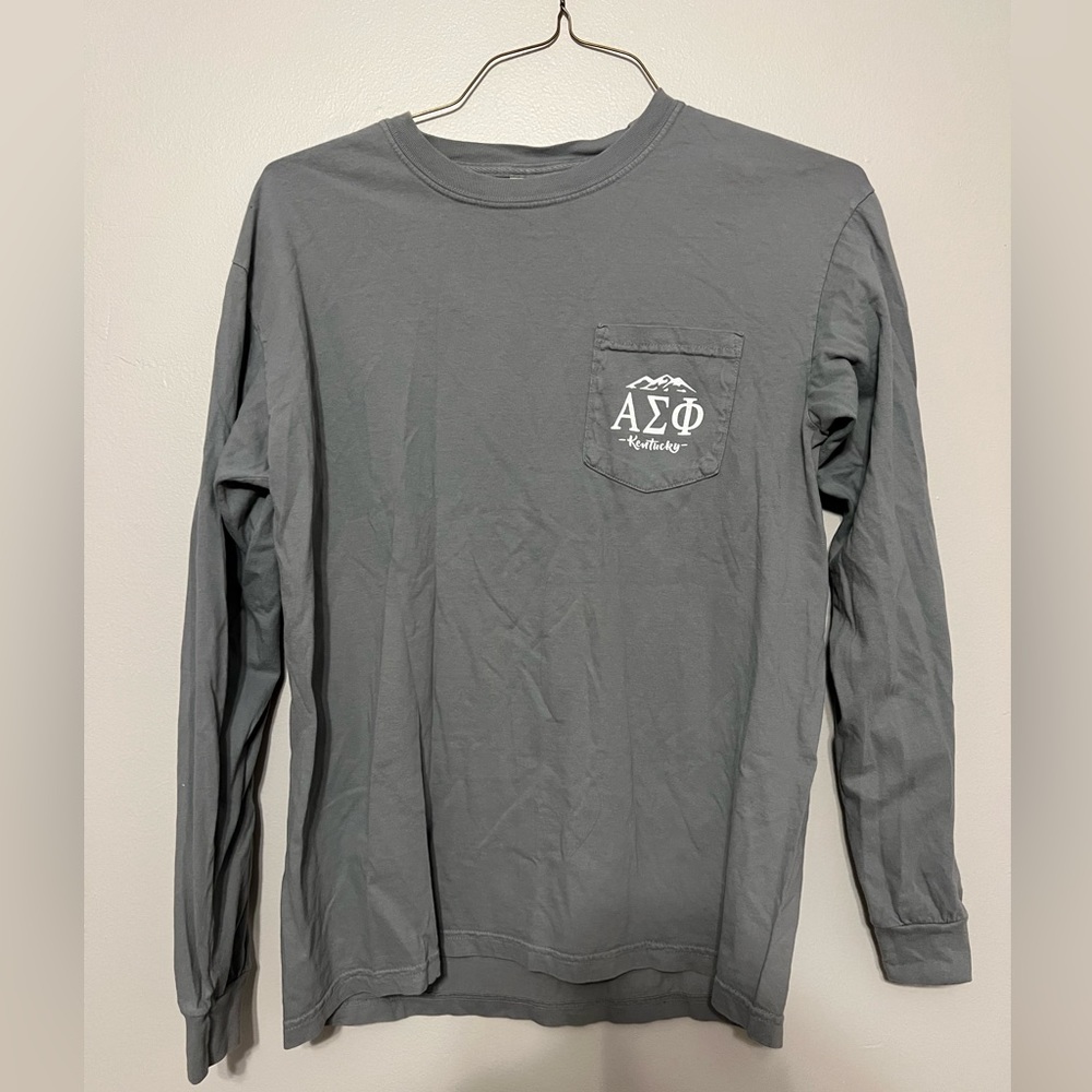 Comfort Colors Alpha Sigma Phi Frat Long Sleeve